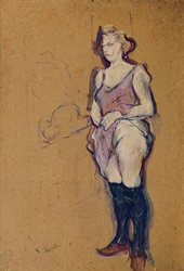 Femme tenant sa robe ou Femme dans un bordel, 1894